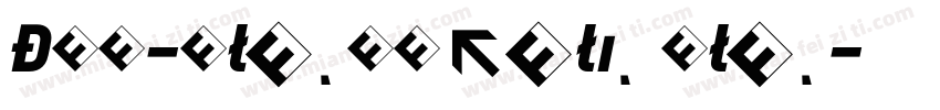 DIN-BlackItalic Blac字体转换